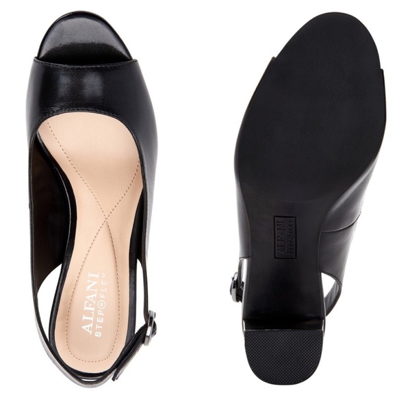 🆕Alfani Black and Silver sling back - Picture 2 of 5